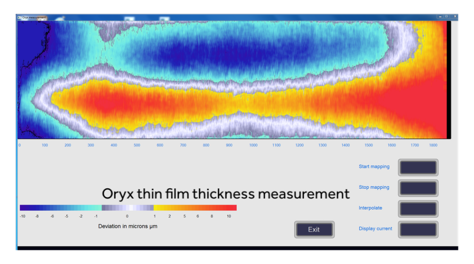 Oryx thin film thickness measurement system